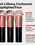 Revlon Blush Stick, PhotoReady Insta-Blush Face Makeup with Nude Kiss, 1.15 Oz