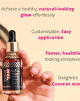 Skinny Tan Notox Face Tanning Drops - Hydrating Serum for Face with Vegan Collagen, Guarana, Aloe Vera - Reduces Appearance of Imperfections - 1 oz