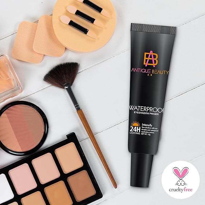 Waterproof Eyeshadow Primer for Oily Eyelids – 24H Long Lasting, Smudge-Proof Eye Primer Base for All Skin Tones – Antique Beauty (15 g)