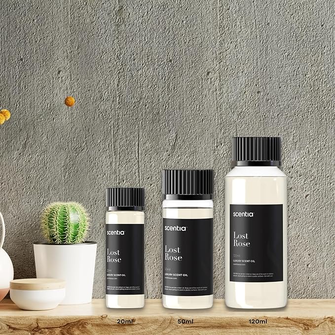 Scentia Hotel Diffuser Oil Inspired by Fairmont Hotel Scent - 120 mL 4.06 fl oz - Refill Diffuser Oil Blend Rose, Oud Wood & Clove Notes for Aromatherapy Diffusers - Lost Rose, Thanksgiving Gift