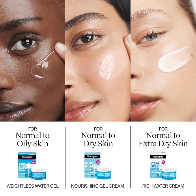 Neutrogena Hydro Boost Skincare Set, Hydro Boost Fragrance Free Water Cream Face Moisturizer, 1.7 fl oz, & Trial Size Hydro Boost Fragrance Free Hydrating Gel Facial Cleanser, 0.5 fl oz