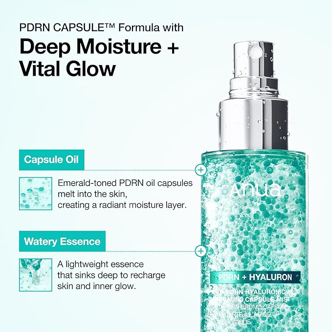 Anua Salmon DNA PDRN Serum Spray,Texture revive spray, Easy&Quick for the glass skin, Early Plumpness&Hydrating,Firming Facial Spray, Rejuvenating skin, Reverse Micelle Structure, Korean skincare
