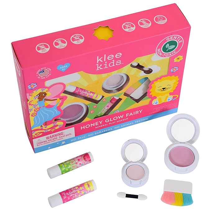 Luna Star Klee Kids Makeup Kit. Gentle and Non-Toxic. Kid-Friendly. Made in USA. (Honey Glow Fairy)