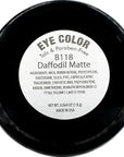 Daffodil Matte Muted Yellow Gold Soft Pressed Powder Single Vegan Eyeshadow; Talc, Paraben & Cruelty Free
