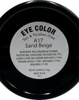 Sand Beige Cool Toned Taupe Neutral Light Brown Pressed Powder Single Vegan Eyeshadow; Talc, Paraben & Cruelty Free