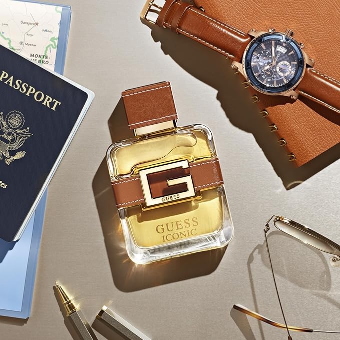 GUESS Iconic For Men Eau de Parfum Perfume Spray, Cologne For Men 3.4 Fl. Oz.