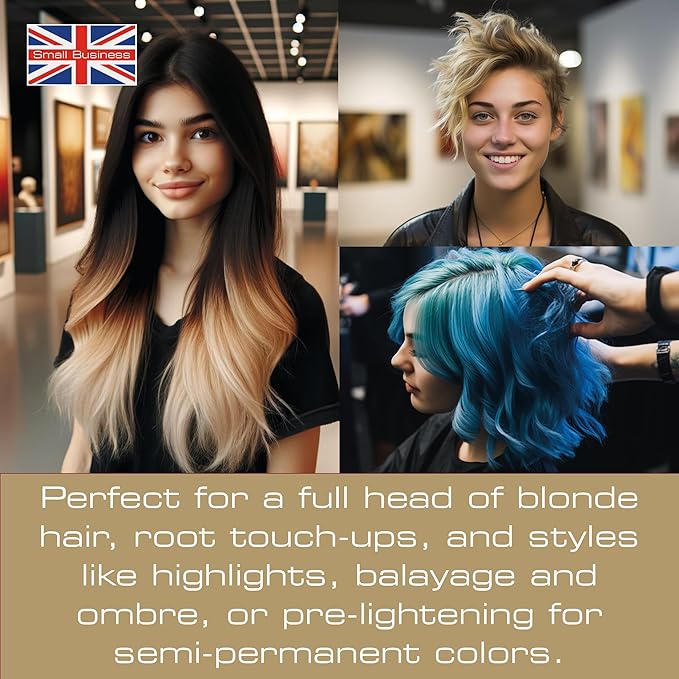Smart Beauty Blonde Bleach-It, The Ultimate Lightener for Dark Hair, Perfect for Highlighting and Vibrant Pastel Colour, Hair Bleach Kit, Vegan & Cruelty Free
