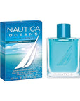 Nautica Oceans Pacific Coast Eau de Toilette 1.6 fl oz (Pack of 1), Notes of Apple, Cyclamen, and Amberwood, Men's Fragrance, Long Lasting, Everyday Fragrance, Travel Size