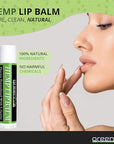 GreenIVe Hemp Lip Balm, Vegan, Omegas Hydrating