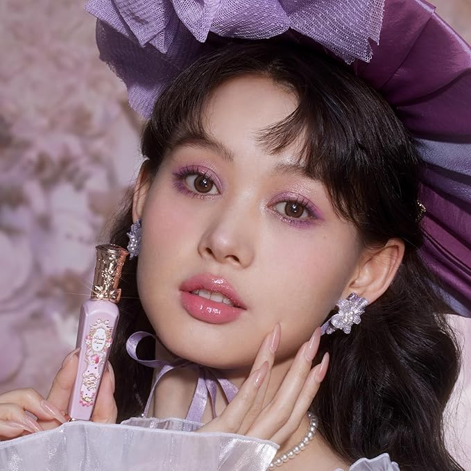 Flower Knows Violet Strawberry Rococo Glowy Lip Gloss G01 Little Angel Matte Lipstick C06