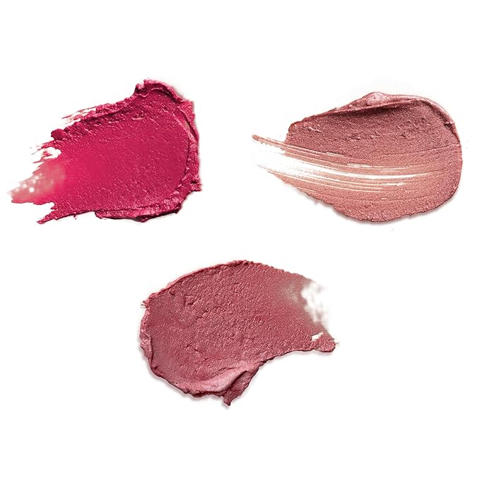 Burt's Bees Lip Shimmer Nude Collection, Tinted Lip Balm Stick, Moisturizing for All Day Hydration with Natural Glowy Pigmented Finish & Buildable Color, 3 Warm Shades; Value Pack, 3 Tubes x 0.09 Oz