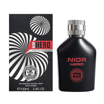 Hybrid & Company Nior Hero Pour Homme For Men Eau De Parfum Vaporisateur Natural Spray 3.4 Fl Oz