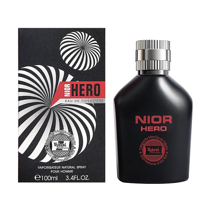 Hybrid & Company Nior Hero Pour Homme For Men Eau De Parfum Vaporisateur Natural Spray 3.4 Fl Oz