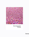 Hemway Eco Friendly Biodegradable Glitter 100g / 3.5oz Bio Cosmetic Safe Sparkle Vegan for Face, Eyeshadow, Body, Hair, Nail and Festival Makeup - Chunky (1/40" 0.025" 0.6mm) - Rose Pink Holographic