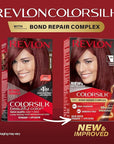 Revlon ColorSilk with Bond Repair Complex, Auburn Permanent Hair Color, 100% Gray Coverage, Ammonia Free Hair Dye, Vegan Keratin, 49 Auburn Brown (Pack of 3)