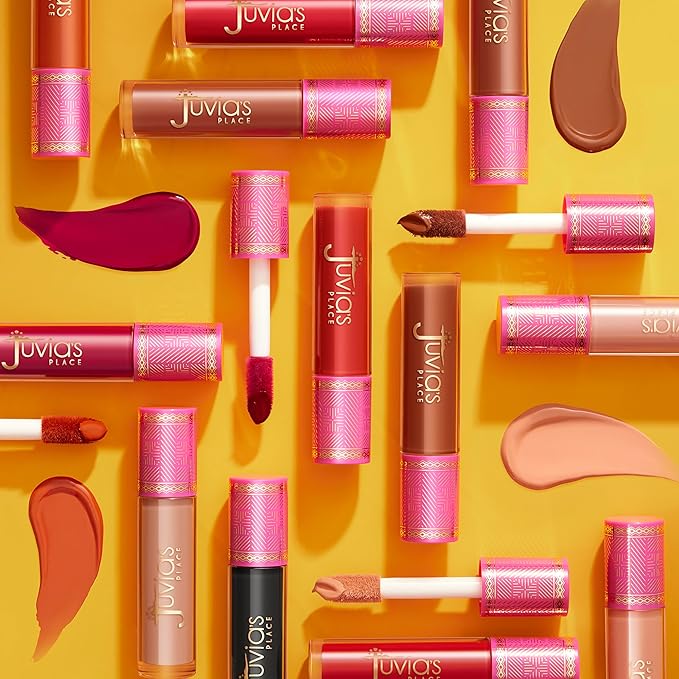 Juvia's Place Velvety Matte Liquid Lipstick Lulu - Hydrating, Long-Wearing, Velvety Soft & Feather Light - Hyperpigmented Creamy Matte Lipstick for Women