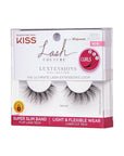 KISS Lash Couture LuXtensions Collection False Eyelashes, Flat Lash Technology, Super Slim Lash Band, Real Lash Extension Fibers, Reusable, Contact Lens Friendly Strip Lashes, Style 'Velvet', 1 Pair