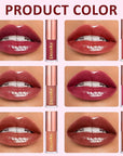 Dmsky Hydrating Glossy Lip Stain 6 Pack, Long-Lasting Lip Gloss Bulk Set, Lightweight Lip Tint with 6 Colors, Lip Gloss for Women and Girls Makeup