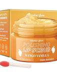 Lip Scrub with Mango Vanilla – Exfoliates, Hydrates & Repairs – Smooths, Softens & Revitalizes Dry Lips – Dermatologist Tested, Korean Skin Care – Clean Beauty, Cruelty-Free – 1 Pack