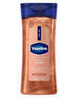 Vaseline Glazed and Glisten Sunlit Glow Body Gel Oil Vanilla Cocoa Shimmering with Ultra-Hydrating Lipids and 100% Pure Cocoa Butter, 6.8 Oz