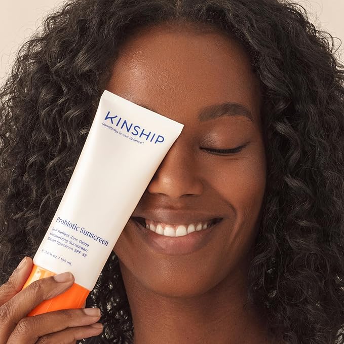 Kinship Self Reflect Probiotic Moisturizing Sunscreen + Dreamwave 2% Bio-Retinoid Overnight Renewal Serum - SPF 32 Lightweight 100% Mineral - Smooth Wrinkles