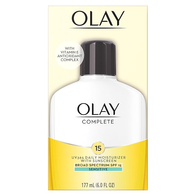 Olay Complete Lotion Moisturizer with SPF 15 Sensitive, 6.0 oz each, 2-pack