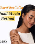 COSRX Snail 96% Mucin Power Essence 2ea & Retinol 0.1% Cream Mini Sample 1ea, Glass Skin Starter Set, Amazon Exclusive, Daily Hydrating & Firming Korean Skin Care Kit, Gift Set