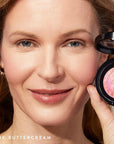 LAURA GELLER NEW YORK Baked Blush-n-Brighten Marbleized Blush + Angled Brush (02 Pink Buttercream, 47mm)