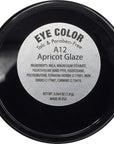 Apricot Peach Glaze Shimmering Bronze Warm Yellow Gold Pressed Powder Single Eyeshadow; Talc, Paraben & Cruelty Free