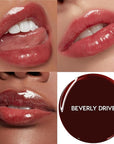 ColourPop So Juicy Plumping Glossy Lip Oil - Hydrating & Plumping Lip Oil with a Sheer Wash of Non-Sticky Color - Infused with Peptides, Ceramides & Ginger - Beverly Drive (0.29)