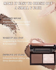 Face Contour Glitter Highlighter Powder Palette-2 in 1 for Women-01