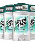 Speed Stick Men's Deodorant, Regular, 3 Ounce, 4 Pack