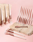 EcoTools Luxe Exquisite Eye Makeup Brush Kit, For Eyeshadow, Eyeliner, & Brow Makeup, Professional Eye Brush Set, Eco-Friendly Makeup Tools, Synthetic Bristles, Cruelty Free & Vegan, 6 Piece Set