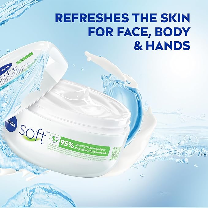 NIVEA Soft Moisturizing Creme 6.8 Ounce (Pack of 4)