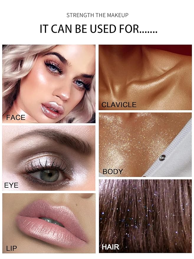 AKARY Body Glitter, Fairy Polvo De Hadas Shimmer