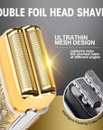 RESUXI Hair Clippers for Men & Electric Razor Shavers Set,Cordless Hair/Beard Trimmers Grooming Kit,Hair Liners Clippers for Hair Cutting Barbers Supplies,LCD Display 2 Foil Head