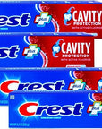 Crest Fluoride Cavity Protection Toothpaste 8.2 Ounce Regular Paste, Bulk Toothpaste, Prevents Cavities Before They Start (4 Pack)