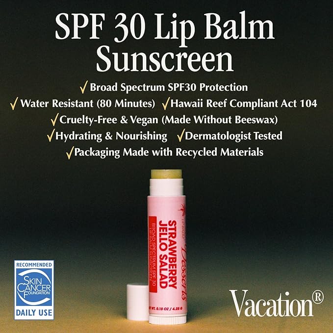 Vacation Strawberry Jello Salad SPF 30