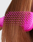 Tangle Teezer Ultimate Detangler Hairbrush, Eliminates Knots & Reduces Breakage, Mini Hair Brush for Travel, Small Hands & All Hair Types, Runway Pink