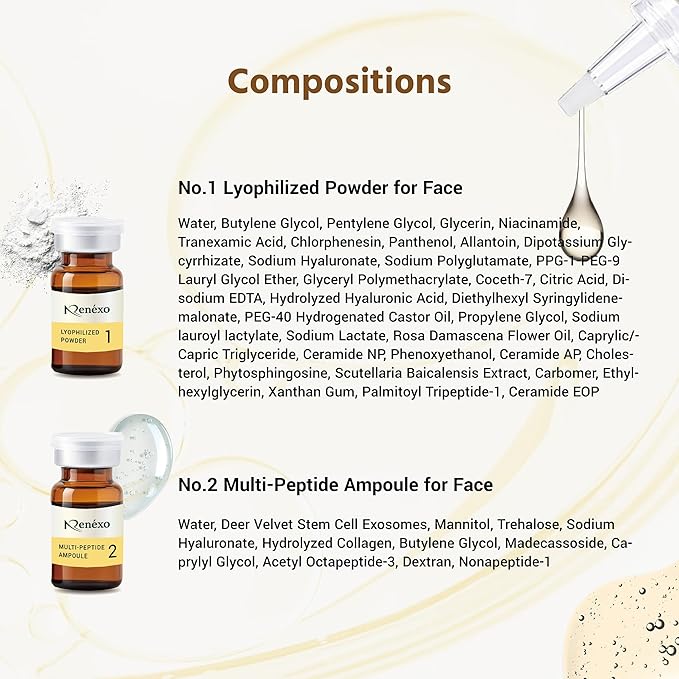 Exosomes Anti-Aging Face Serum for Woman Man | Exosomes for Skin, Rejuvenation, Hydrating, Hydrating & Firming Skincare | Ampoule with Hyaluronic Acid | 1 Set (8ml + 150mg)