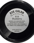 Blueberry Shimmering Violet Purple Blue Pressed Powder Single Eyeshadow; Talc, Paraben & Cruelty Free