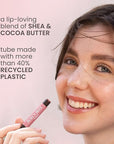 Burt's Bees Shimmer Lip Tint, Tinted Lip Balm Stick, Moisturizing for All Day Hydration with Natural Glowy Pigmented Finish & Buildable Color, Fig, 1 Tube, 0.09 oz.