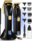 Fagaci Professional Hair Clippers for Men Set Turbo Power with Precise Cutting, Barber Clippers for Hair Cutting, Cordless Hair Clippers and Trimmers Set, Maquina de Cortar Cabello, Haircut Barber Kit