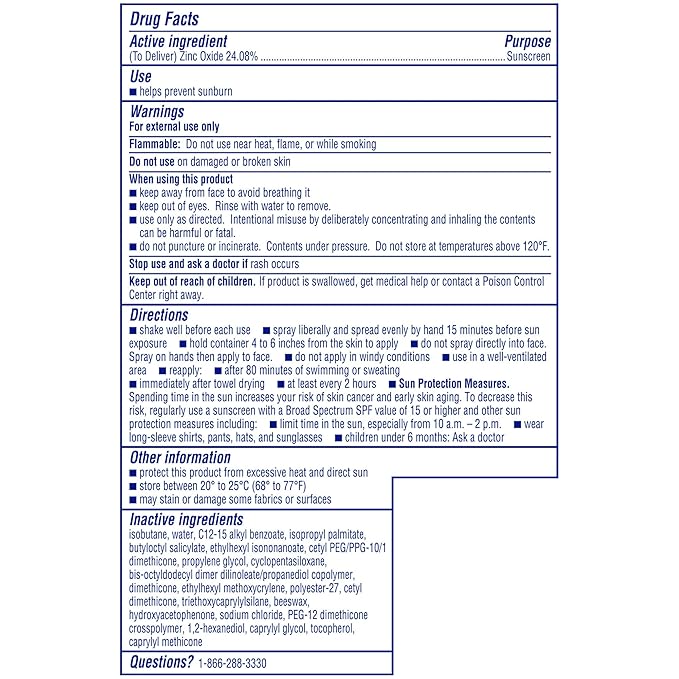 Coppertone SPORT Mineral SPF 50 Sunscreen Spray | Zinc Oxide Sunscreen | Water Resistant | 5oz