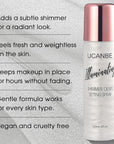 UCANBE Shimmer Dewy Setting Spray – Glowing + Makeup Setting Spray 2 in 1 Lightweight Formula for a Radiant Glow,Long-Lasting Face Mist for Face Body, 4 Fl Oz #Silver