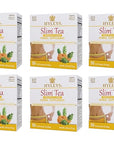 Hyleys Slim Tea Weight Loss Herbal Supplement with Pineapple - Cleanse and Detox - 50 Tea Bags (6 Pack)
