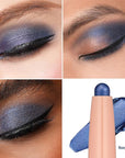 Oulac Waterproof Eye Shadow Stick Smooth and Long Lasting, Shimmering Glitter Finish, Blendable Eyes Makeup, Vegan & Cruelty-Free 1.25g, 20 Navy Velvet