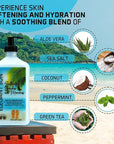 Saltwater Beaches Tan Extender, After Sun Lotion or Tanning Bed Moisturizer, Aloe Vera Base, Hypoallergenic, Sensitive Skin Care Lotion for Men or Women, Unisex Fresh Scent, Elegant Sun