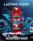 Old Spice Cleansing Body Wash for Men, 3X Defense, 24/7 Shower Fresh with Lasting Scent, 2-in-1 Body & Face Wash, Krakengard with Deep Ocean Scent, 24 oz (Pack of 4)