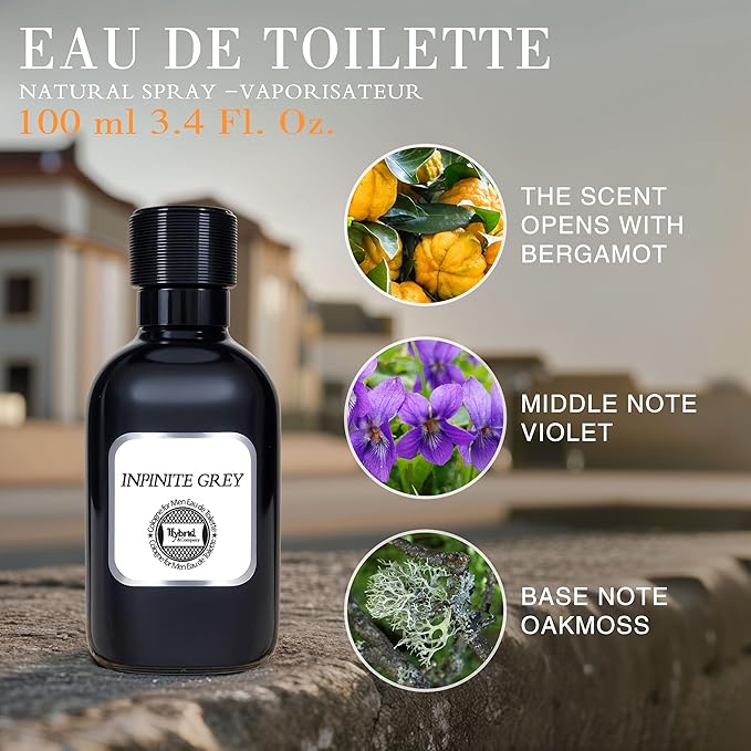 Hybrid & Company Mens 4 Pcs Infinite Grey Dream Pure Intense Iconique France Guilty Eau De Perfum Vaporisateur Natural Spray
